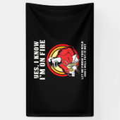 僕が燃えているのを溶接工が知っている 横断幕 (縦)