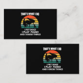僕が犬を飼うのはピアノ遊で細く知ってる 名刺 (正面/裏面)