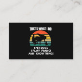 僕が犬を飼うのはピアノ遊で細く知ってる 名刺 (正面)