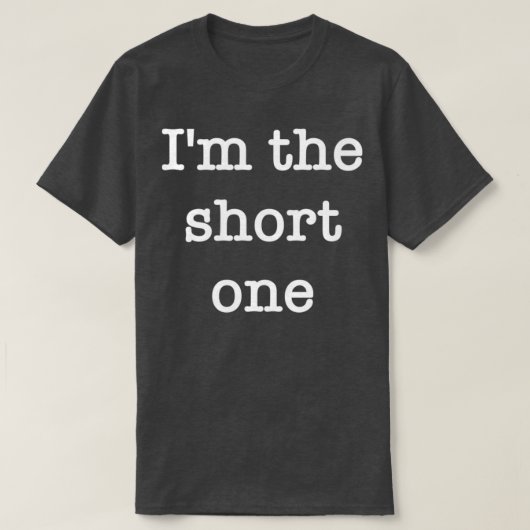 僕が背の小さい方だよ Tシャツ (デザイン正面)