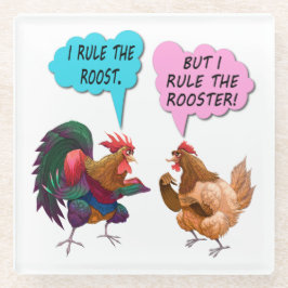 僕が腰を落とす ガラスコースター