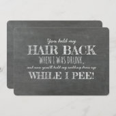 僕が花嫁の付き添いおもしろいの提案を見ている間 招待状 (正面/裏面)