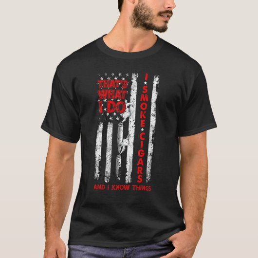 僕が葉巻を吸うのはそのためで知っている Tシャツ (正面)