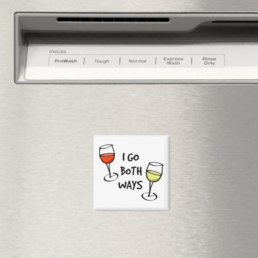 僕が行く道はマンガのワイングラスおもしろい マグネット (インサイチュ (食洗機))