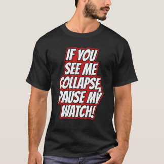 僕が見てる中で崩れ落ちる 僕の時計は動き続ける カーディ Tシャツ