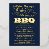 僕が言う前にバーベキューしよう!結婚の 箔招待状 (正面)