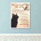 僕が黒猫になったと離れきに キャンバスプリント (インサイチュ (ウッドフロア))