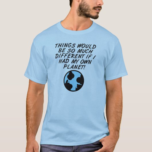 僕だけの惑星 冗談Tシャツ Tシャツ (正面)