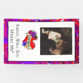 僕とパーソナライズされた結婚してくれないか 横断幕 (横)