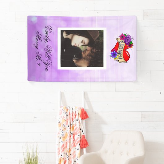 僕とパーソナライズされた結婚してくれないか 横断幕 (インサイチュ)