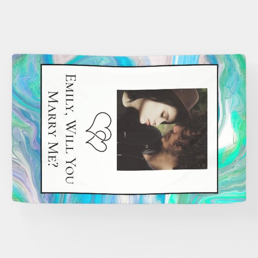 僕とパーソナライズされた結婚してくれないか 横断幕 (横)