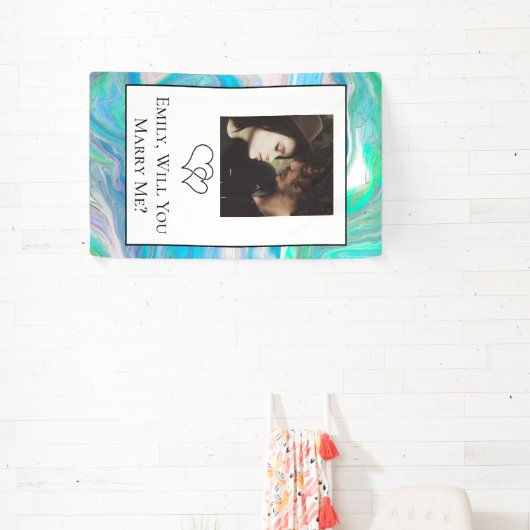 僕とパーソナライズされた結婚してくれないか 横断幕 (インサイチュ)