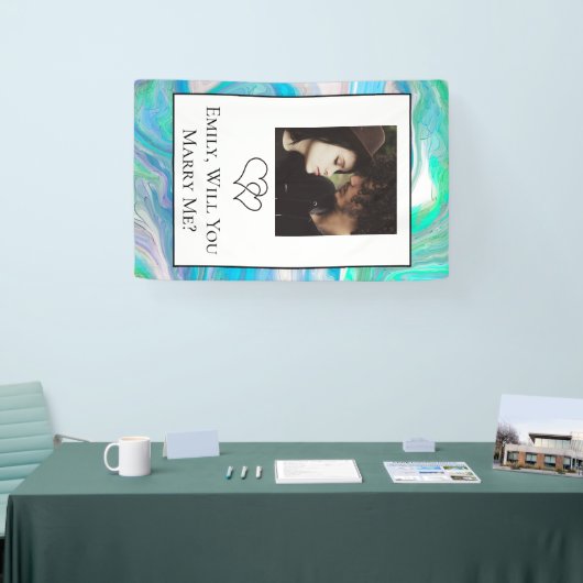 僕とパーソナライズされた結婚してくれないか 横断幕 (トレードショー)