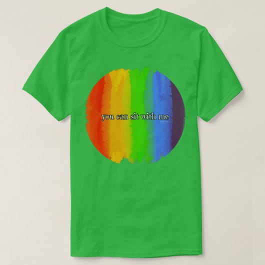 僕と一緒に座っていいよ Tシャツ (デザイン正面)
