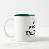 僕と僕は、僕と僕を発音するのが好きだ ツートーンマグカップ (左)