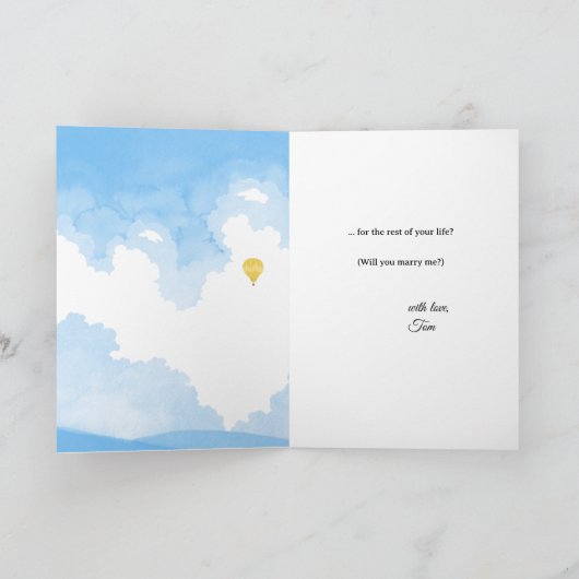 僕と結婚して気球を飛ばしてくれないか カード (内部)