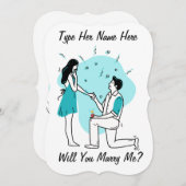 僕と結婚して自分の名刺をパーソナライズしてくれないか (正面/裏面)