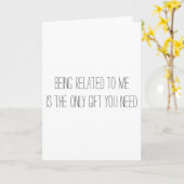 僕と関係があるから贈り物が必要だ カード (黄色い花)