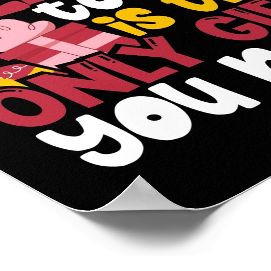 僕と関係があるから贈り物が必要だ ポスター (角)