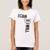 僕にできることとそうインスパイア言う Tシャツ (正面)