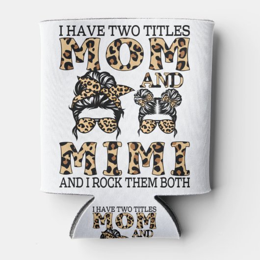 僕にはママとミミの2つのタイトルがあり、ロックする 缶クーラー (正面)