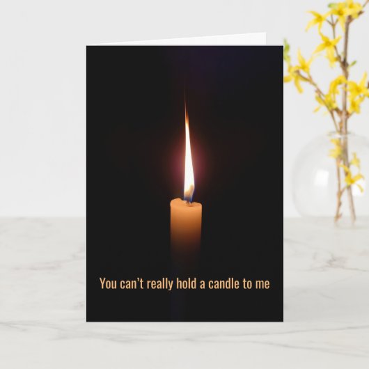 僕にはロウソクは持てなのまわりにい、ブロックだ –  カード (黄色い花)