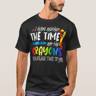 僕には平明に向かう時間もクレヨンも無い Tシャツ