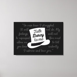 僕にダーシーを言う キャンバスプリント