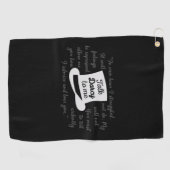 僕にダーシーを言う ゴルフタオル (横)