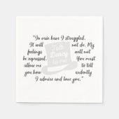 僕にダーシーを言う スタンダードカクテルナプキン (正面)