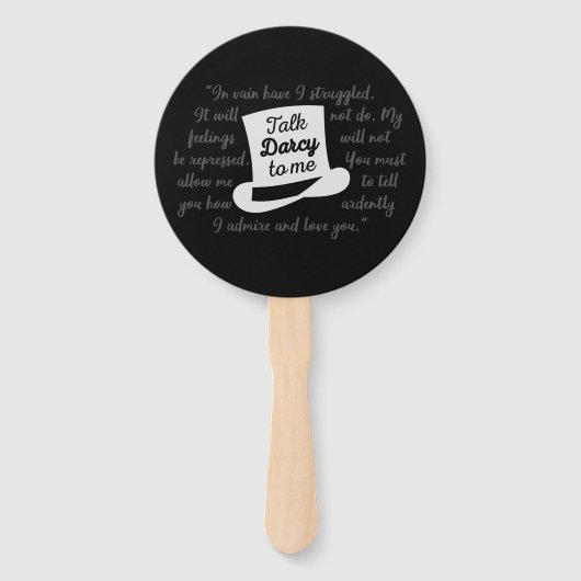 僕にダーシーを言う ハンドファン (正面)