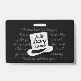 僕にダーシーを言う バッジ