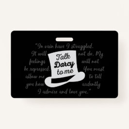 僕にダーシーを言う バッジ