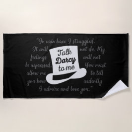 僕にダーシーを言う ビーチタオル