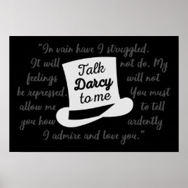 僕にダーシーを言う ポスター