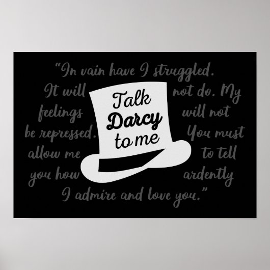 僕にダーシーを言う ポスター (正面)