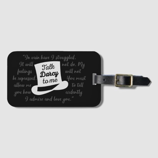 僕にダーシーを言う ラゲッジタグ (正面横)