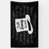 僕にダーシーを言う 横断幕 (縦)