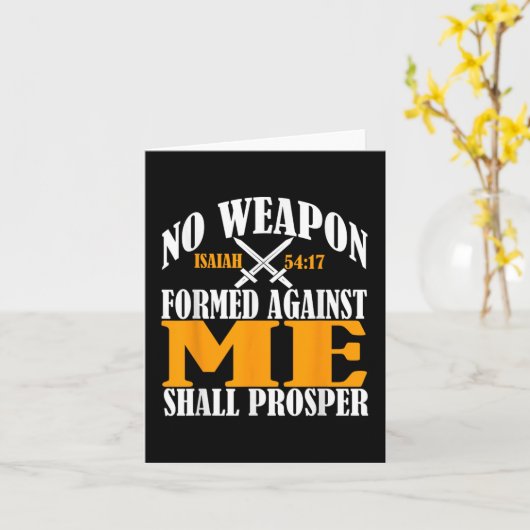 僕に対抗する武具は無くクリスティアを信ず カード (黄色い花)