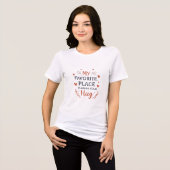 僕のお気に入りの地位は抱擁の身 トライブレンドTシャツ (正面全面)