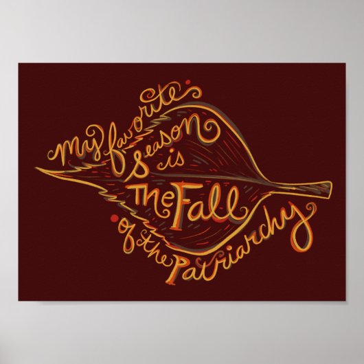 僕のお気に入りの季節は家父長制の秋だ ポスター (正面)