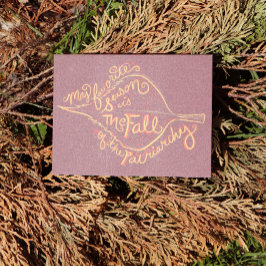 僕のお気に入りの季節は家父長制の秋だ ポストカード