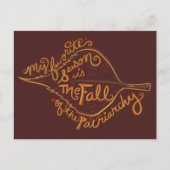 僕のお気に入りの季節は家父長制の秋だ ポストカード (正面)