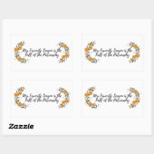 僕のお気に入りの季節は家父長制の秋 長方形シール (シート)