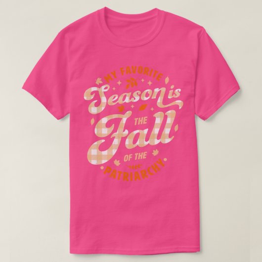 僕のお気に入りの季節は家父長制の秋 Tシャツ (デザイン正面)