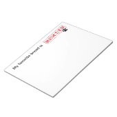 僕のお気に入りの血統が助かる ノートパッド (アングル)