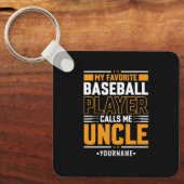 僕のお気に入りの選手は伯父と呼ぶ キーホルダー (正面)