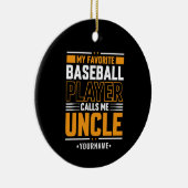 僕のお気に入りの選手は伯父と呼ぶ セラミックオーナメント (右)