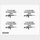 僕のもし物が欲しいなら君の物だ 楕円形シール (シート)