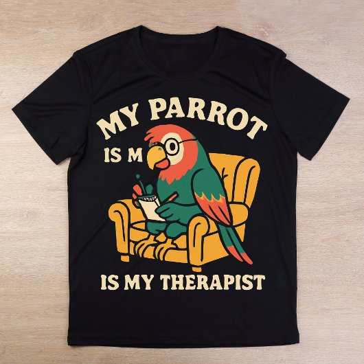 僕のカウンセラーはオウムです Tシャツ